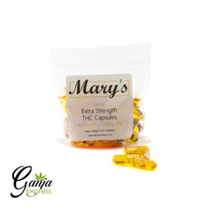 Mary’s THC Capsules (100mg, Sativa) – 20 Capsules