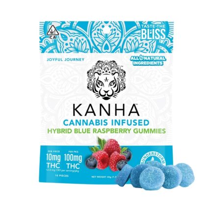 Kanha Gummies Blue Raspberry – Hybrid (100mg)