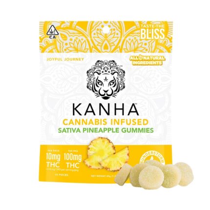 Kanha Gummies Pineapple – Sativa (100mg)